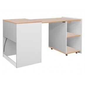 Стол компьютерный SIGNAL DUO дуб/белый